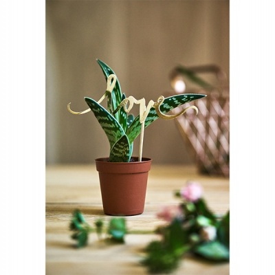 Topo de Bolo Love Dourado