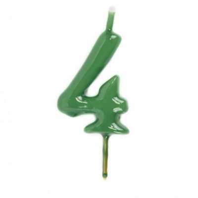 Velas Número Verde