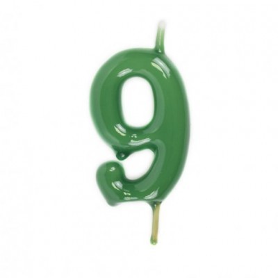 Velas Número Verde