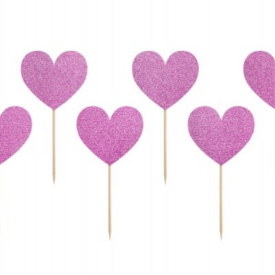 Topos Coração Rosa