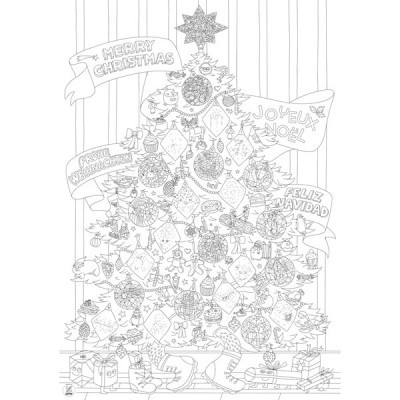 Poster para Colorir Natal