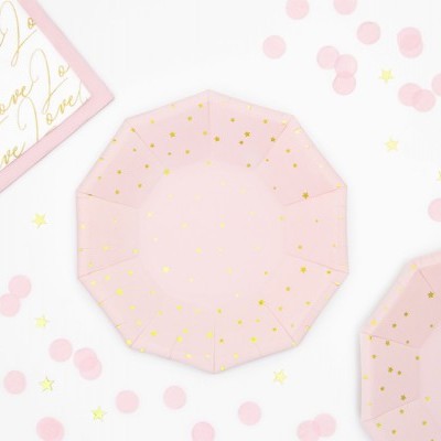 Pratos Estrelas Rosa