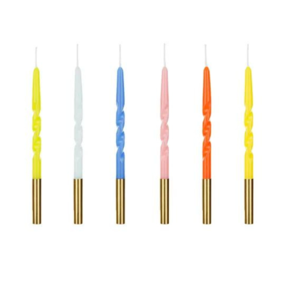 Velas Verticais Coloridas