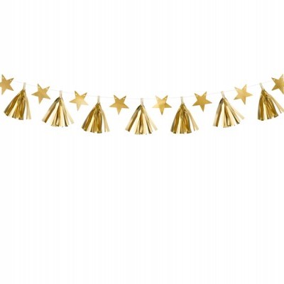 Grinalda Tassel Dourada