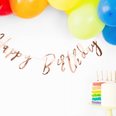 Grinalda Happy Birthday Rose Gold