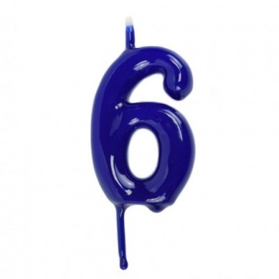 Velas Número Azul