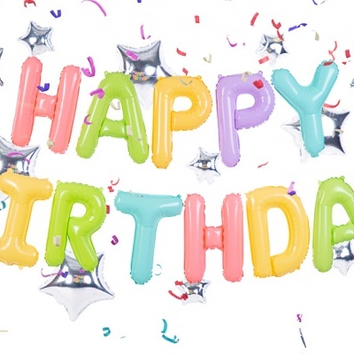 Balão Happy Birthday Multicolor
