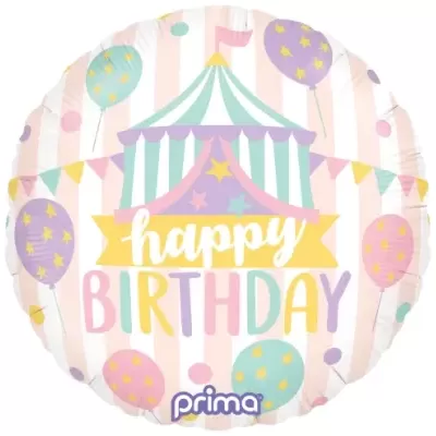 Balão Happy Birthday Circo