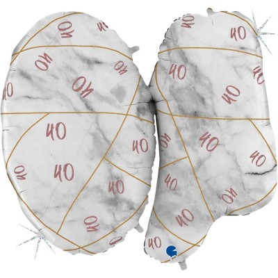 Balão Número 40 Rose Gold