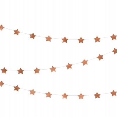 Grinalda Estrelas Rose Gold