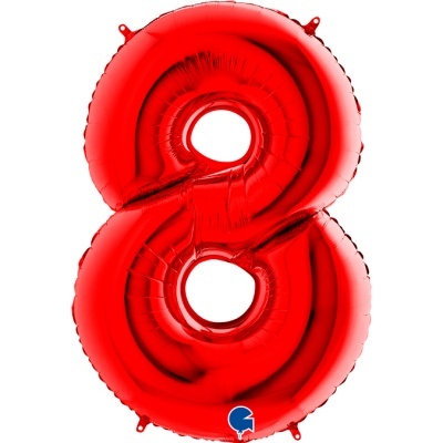Balão Número Vermelho