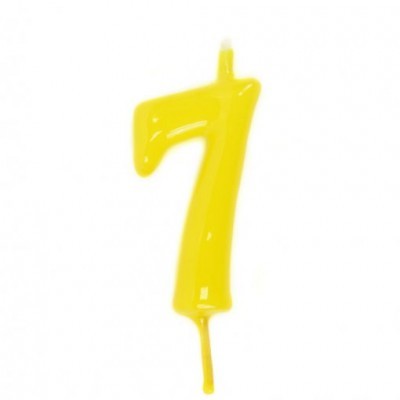 Velas Número Amarelo