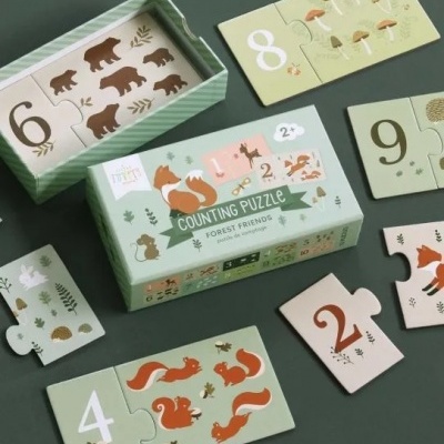 Jogo de Contar Animais do Bosque