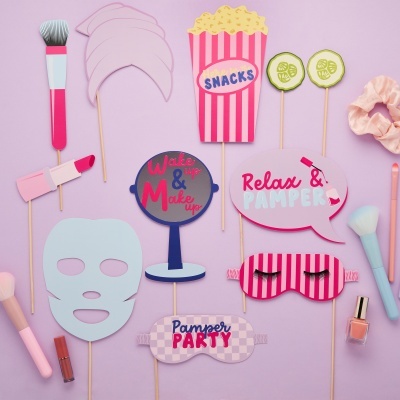 Photo Props - Pamper Party Maquilhagem