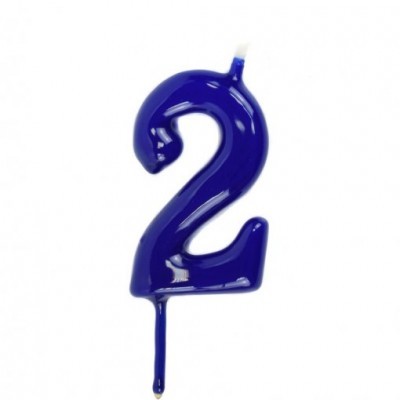 Velas Número Azul