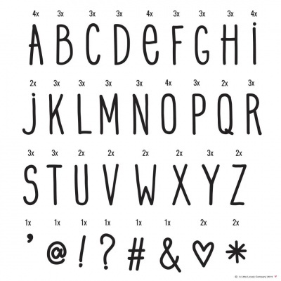 Letras e Símbolos Lightbox