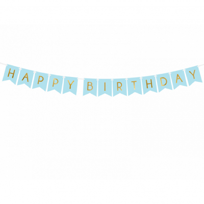 Grinalda Happy Birthday Azul