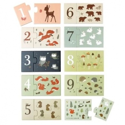 Jogo de Contar Animais do Bosque