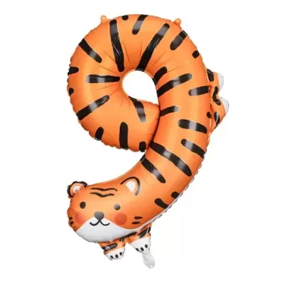 Balão Número 9 Tigre