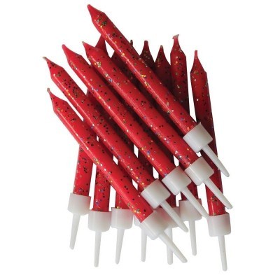 Velas Glitter Vermelho