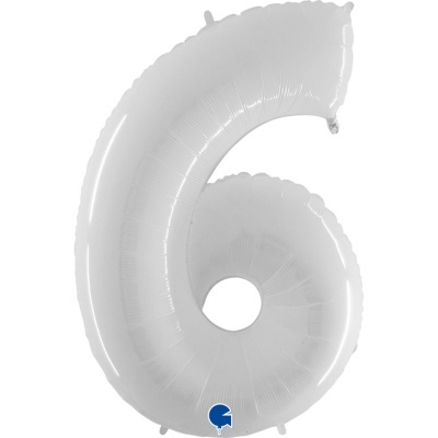 Balão Número Branco