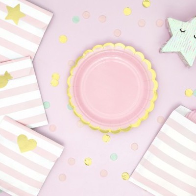 Pratos Rosa Pastel