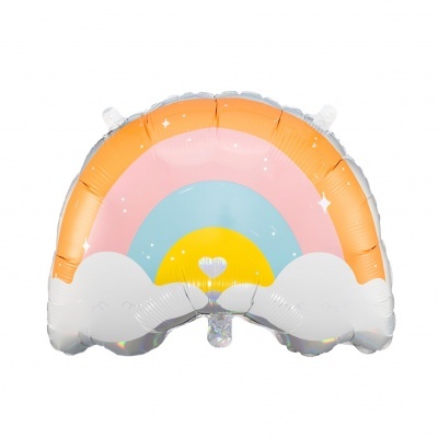 Balão Arco Íris Nuvens
