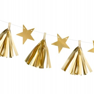 Grinalda Tassel Dourada