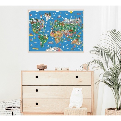 Poster para Colorir e Stickers Atlas