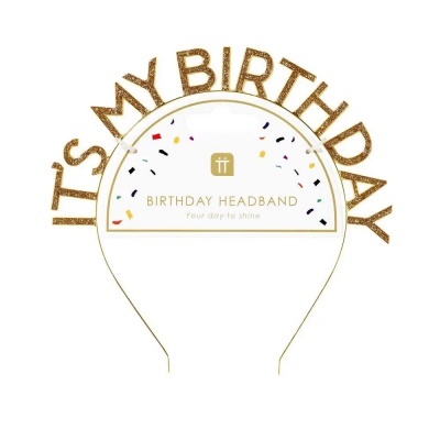 Arco Happy Birthday Dourado Glitter