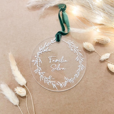 Placa Personalizada Natal : Família