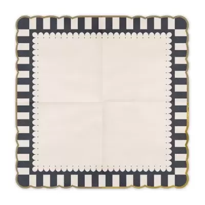 Guardanapos Beges e Pretos