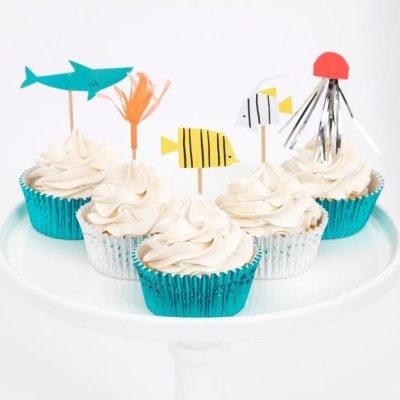 Kit Cupcake Animais Mar