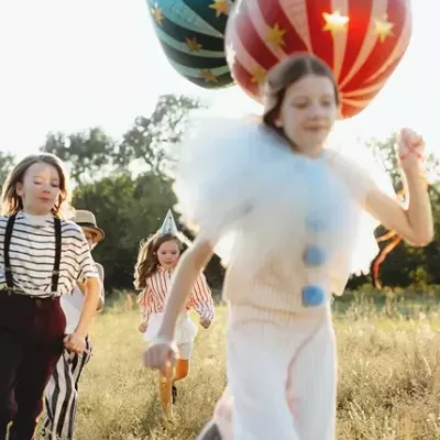 Balão Circo Estrelas Verde