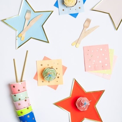 Pratos Estrelas Neon