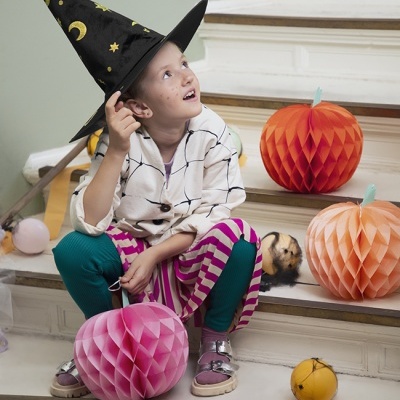 Honeycomb Abóboras Halloween