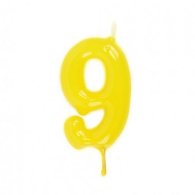 Velas Número Amarelo