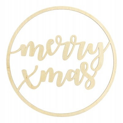 Decoraçao Madeira Merry Xmas