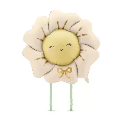 Balão Walking Flor Bege