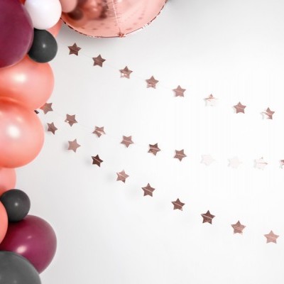 Grinalda Estrelas Rose Gold
