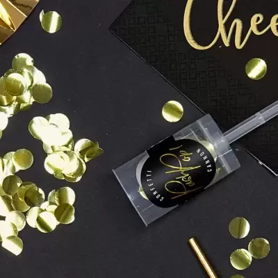 Push Pop Confettis Dourados