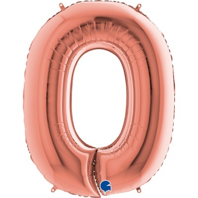 Balão Número Rose Gold
