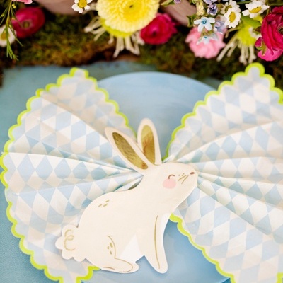 Guardanapos Losangos Azul e Menta