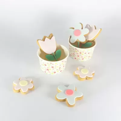 Copos de Gelado Flores