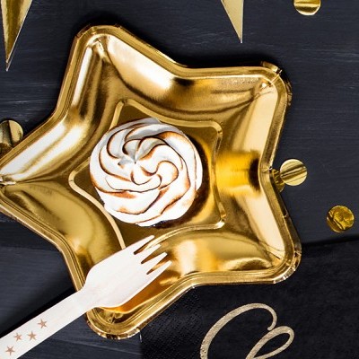 Pratos Estrela Dourado Grande