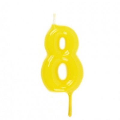 Velas Número Amarelo