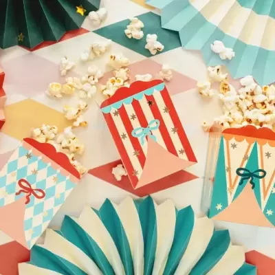 Caixa de Doces/Pipocas Circo