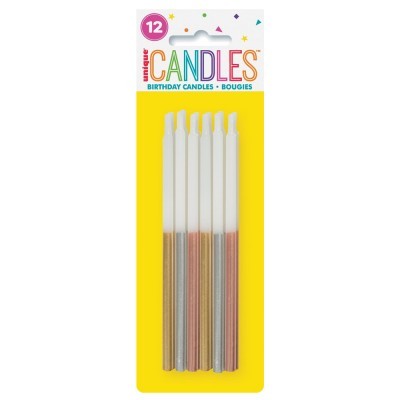 Velas Altas Ombre Metalizadas