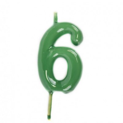 Velas Número Verde