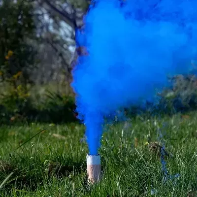 Fumo de Revelação Azul